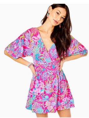 Lilly Pulitzer Parigi skort romper “Pink Isle Shell Me Something Good”